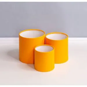 Коробка цилиндр 18*18 см. "Мандариновый" без крышки