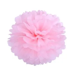 Помпон из бумаги 35 см. (светло-розовый) 