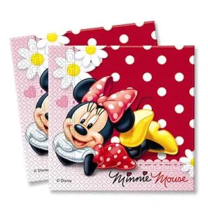 Салфетки бумажные "Минни Ромашки" 33 см, 16 шт