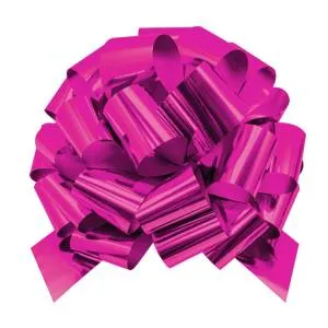 Бант-шар металл Розовый D36 см 7 см /1509-1337