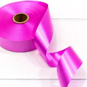 Лента пропилен 3 см*100 ярд Ярко-розовый / 589-30/12