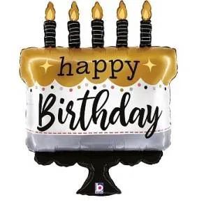 Торт на День Рождения, сатин / Betallik 25281