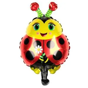 МИНИ Божья коровка с цветком (Китай)/1206-1418/17031