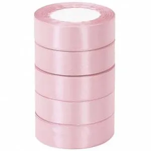 Лента атлас зефирно-розовый 25 мм*22,85м/ 88029700