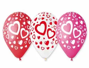 Сердца 12" пастель