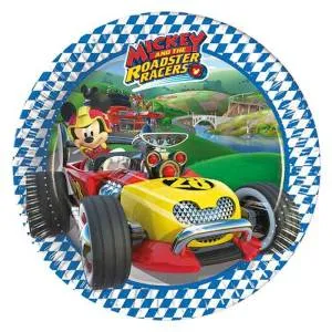 Тарелка "Микки Маус Гонщик" / 8 шт