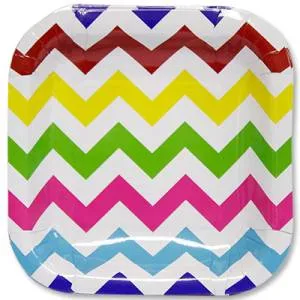 Тарелки "Шеврон мульти" 17 см. 6 шт.