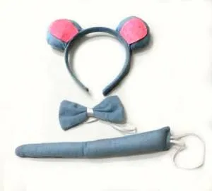 Набор "Мышка" (ободок, бант, хвост) 