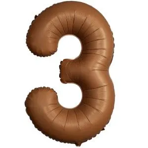 Цифра "3" - SLIM Choco Brown / Flexmetal 1207-6046