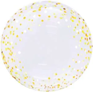 Bubble Deco 20" Конфетти золотое (Китай) /5510203