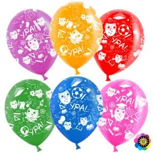 12" Ура, Школа!, Лайт пастель  (Малайзия) 711248-50