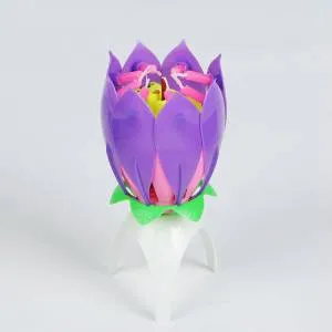 Свеча д/торта музыкальная "Цветок" 2385924