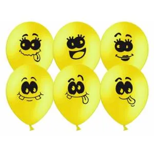 Смайл желтый, пастель 12" (Китай) 