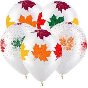 12" Осенние листья Разноцв.кристал (5 ст) (Турция)