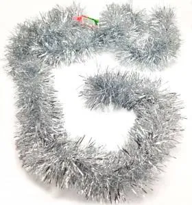 Мишура "Классика" серебро 2 м.*9 см. (Китай) 183002