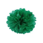 Помпон из бумаги 30 см (темно-зеленый)