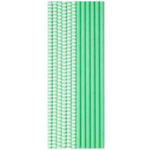 Трубочка д/коктеля пастель мятная 12шт /1502-4918