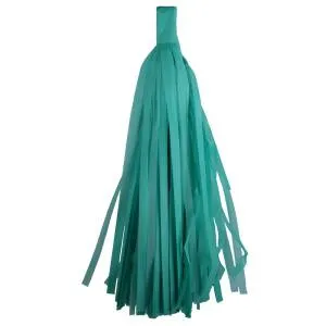 Помпон кисточка 35 см. (изумруд) 10 листов