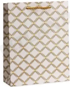 Пакет подарочный L Dream Cards c глиттером 32*26*12 см