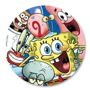 Тарелки "Губка Боб" 17 см 8 шт