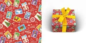 Бумага упак. Почта ДМ 70*100см /УБ-0726 Optima