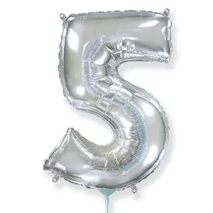 Цифра "5" Серебро 16"/ Flexmetal 1206-1113