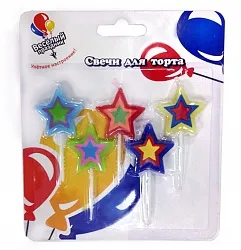 Свечи Звезды (5 шт) 700134