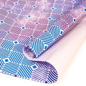 Пленка упаков Гипноз, Синхронные линии, Синий /70см*1м 8810456