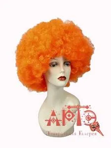 Парик "Клоун" оранжевый обьемный