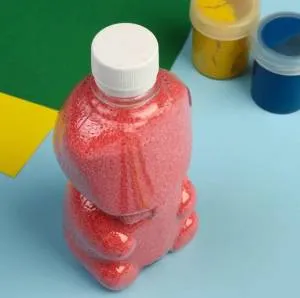 Песок "Красный" в бутылке 500гр.