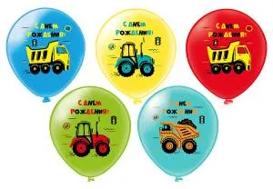 12" СДР! Спецтехника! 5 дизайнов/ 25шт (Тайланд) / ч45233