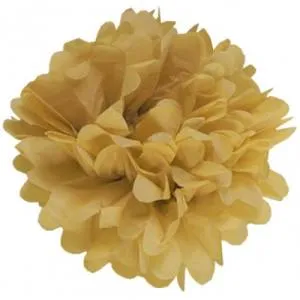 Помпон из бумаги 45 см (золото)