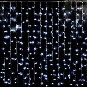 Гирлянда "Шторка" БЕЛАЯ ХОЛОД 192 лампочек, 2*2 м / ч11107