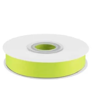 Лента атлас зеленый неон 12 мм*22,85 м / 12057