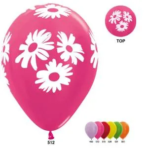 Ромашки , ассорти/металлик 12" (Колумбия)