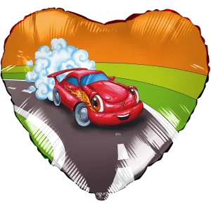 18" Сердце Машинка (Россия) /750018