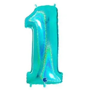 Цифра "1" - Тиффани голография в упак. /Grabo                     