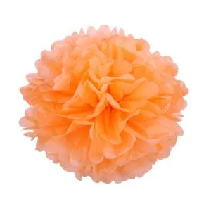 Помпон из бумаги 45 см (оранж)