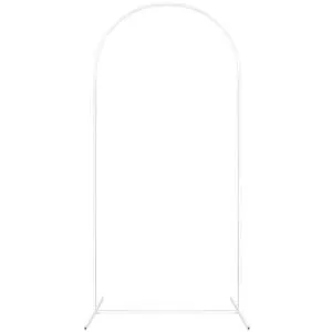 Арка для шаров 1*2,2 м. полукруглая металл, белая / 6233789