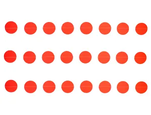 Гирлянда на нитке Круги Красные 2,2м /1404-0515