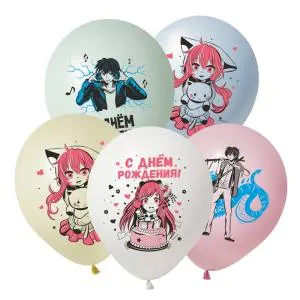 12" СДР Герои Аниме, ассорти пастель (Китай)/ 412614