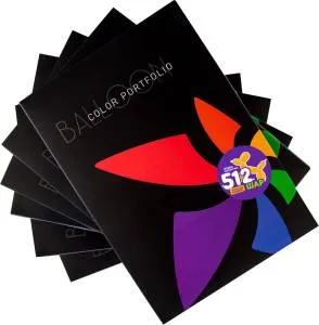 Образцы шаров "512" 12" ассорти