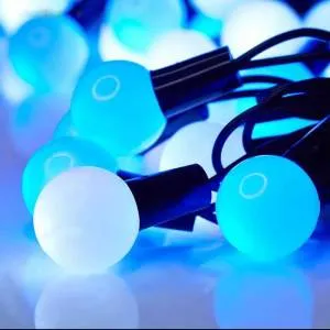 Гирлянда "Шарики большие" улич.6 м.БЕЛО-СИНИЙ 1080047