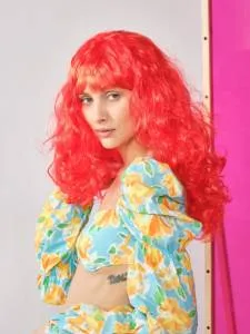 Парик  "Красотка" оранжевый / 2500198