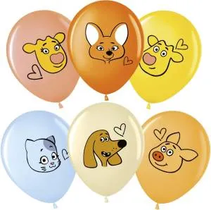 12" Оранжевая корова, пастель ассорти (Малайзия) 501700