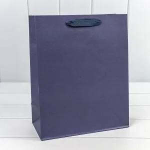 Пакет подарочный 26*32*13 см. Крафт "Люкс" синий / 000221С/287