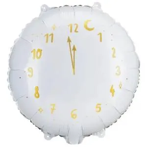 18" Часы Новогодние White ПД / 1202-3944