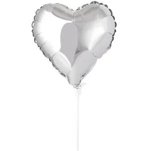 9" Сердце Серебро (с клапаном) / Россия 1204-1584