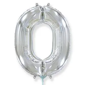Цифра "0" Серебро 16"/ Flexmetal 1206-1108