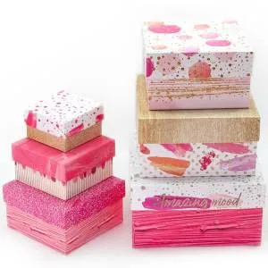 Коробка 15,7*15,7*8,7 "Художественный микс"